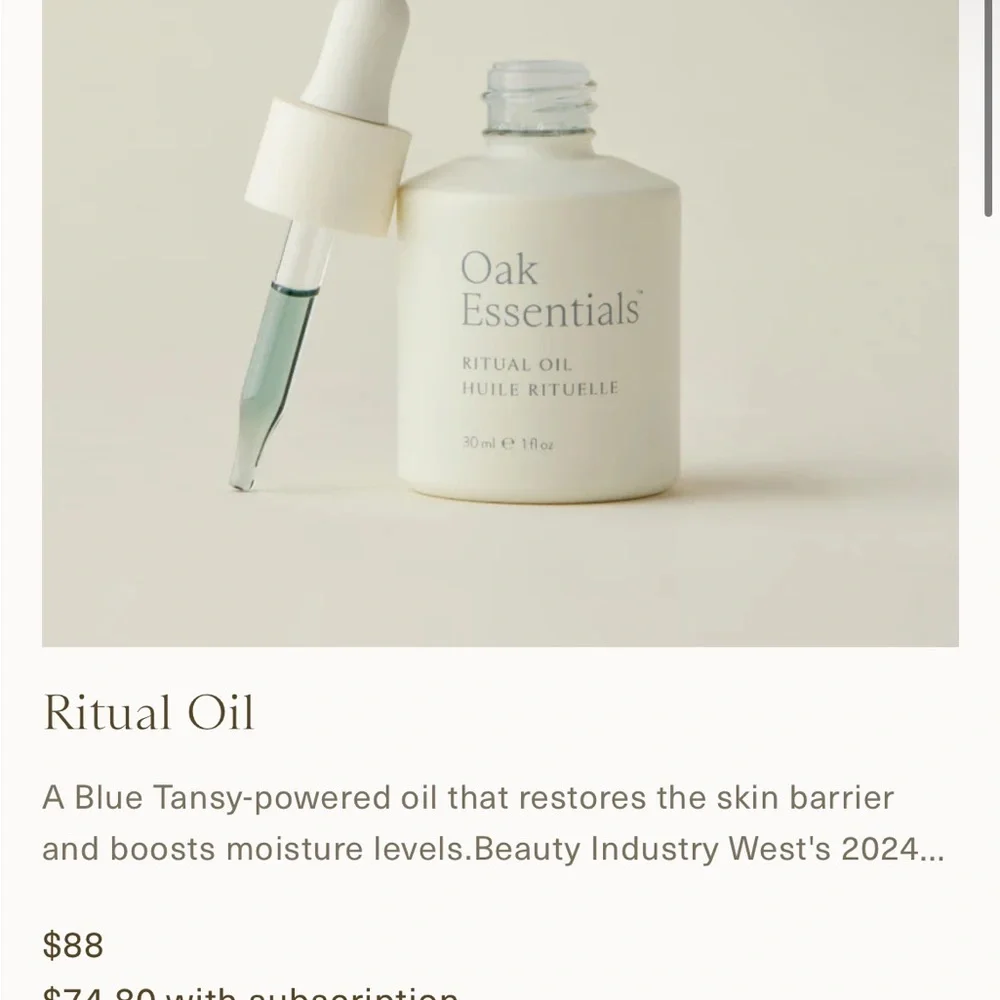 Oak Essentials Ritual Oil + Restorative Mask - Picture 3 of 9